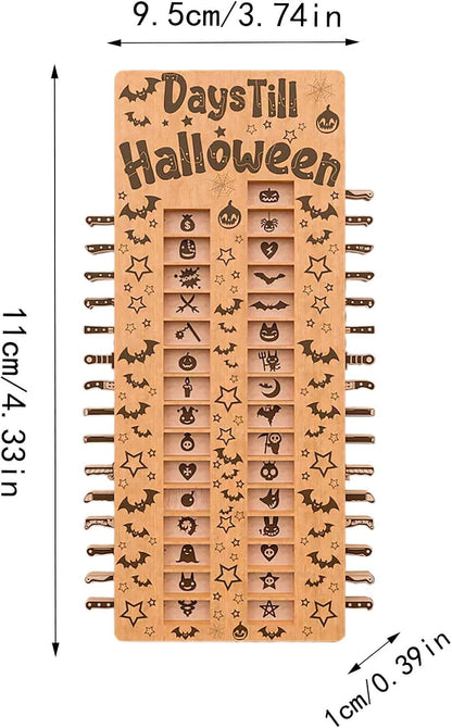 Spooky Wooden Advent Countdown Calendar