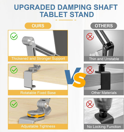 Portable Folding Tablet Holder with 360 Rotation