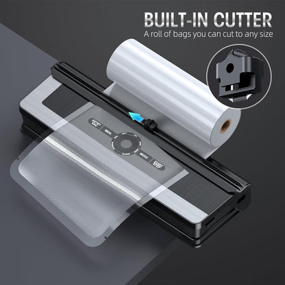 Automatic Food Sealer with Cutter and Vacuum Pump