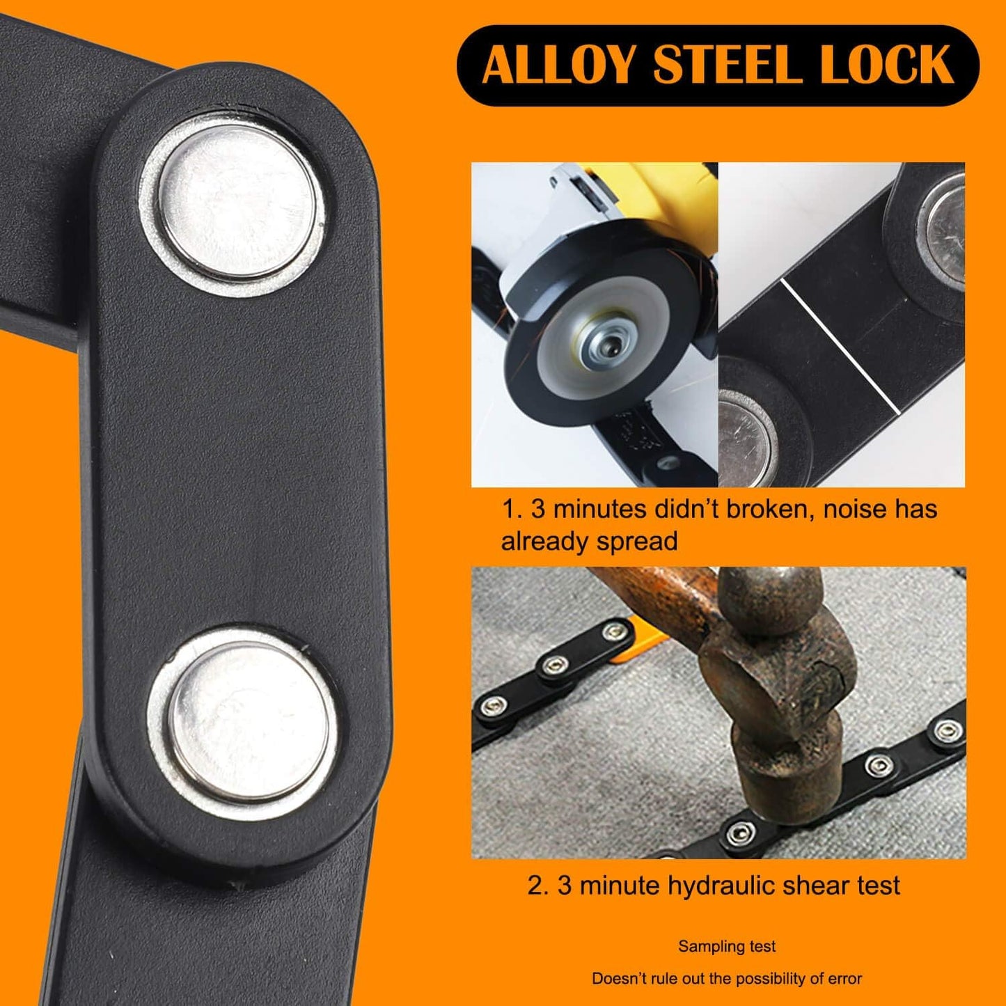 Durable Foldable Bike Lock – Heavy Duty Security Chain