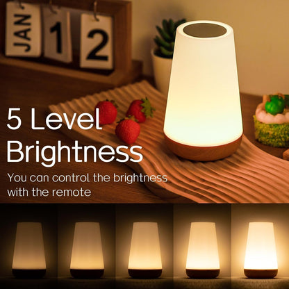 Colorful LED Touch Nightstand Lamp with RGB Colors