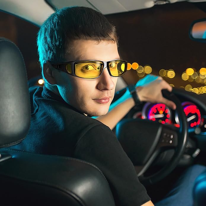 Polarized Night Drive Glasses - Anti Glare Safety Eyewear