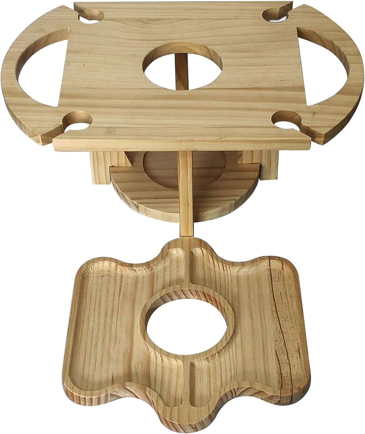 Space Saving 2-in-1 Wine and Fruit Table Holder