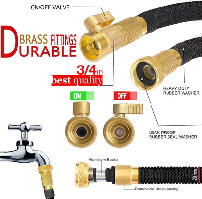 Flexible Water Hose with Brass Fittings