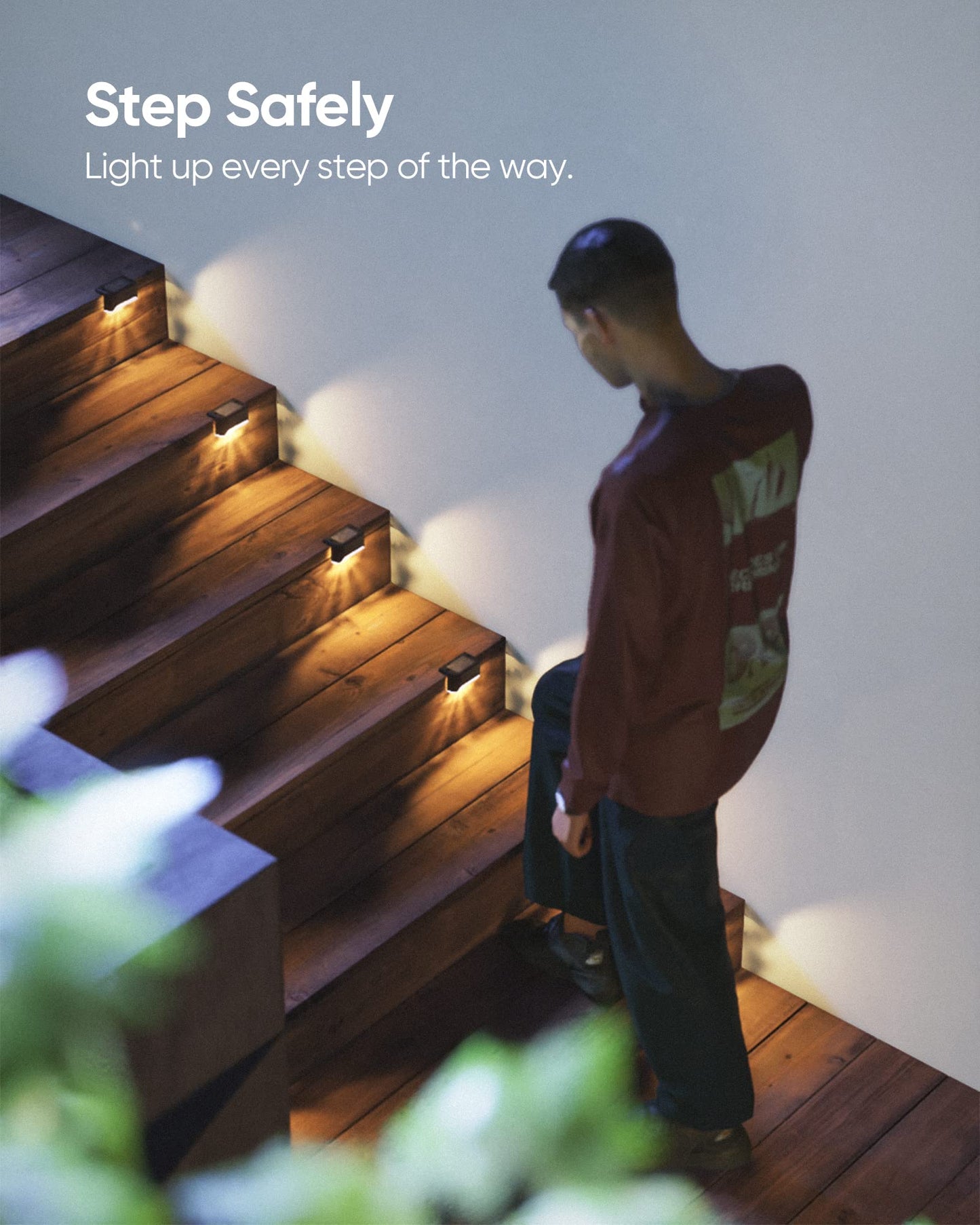 Outdoor 16 Pack Solar Powered LED Deck Lights