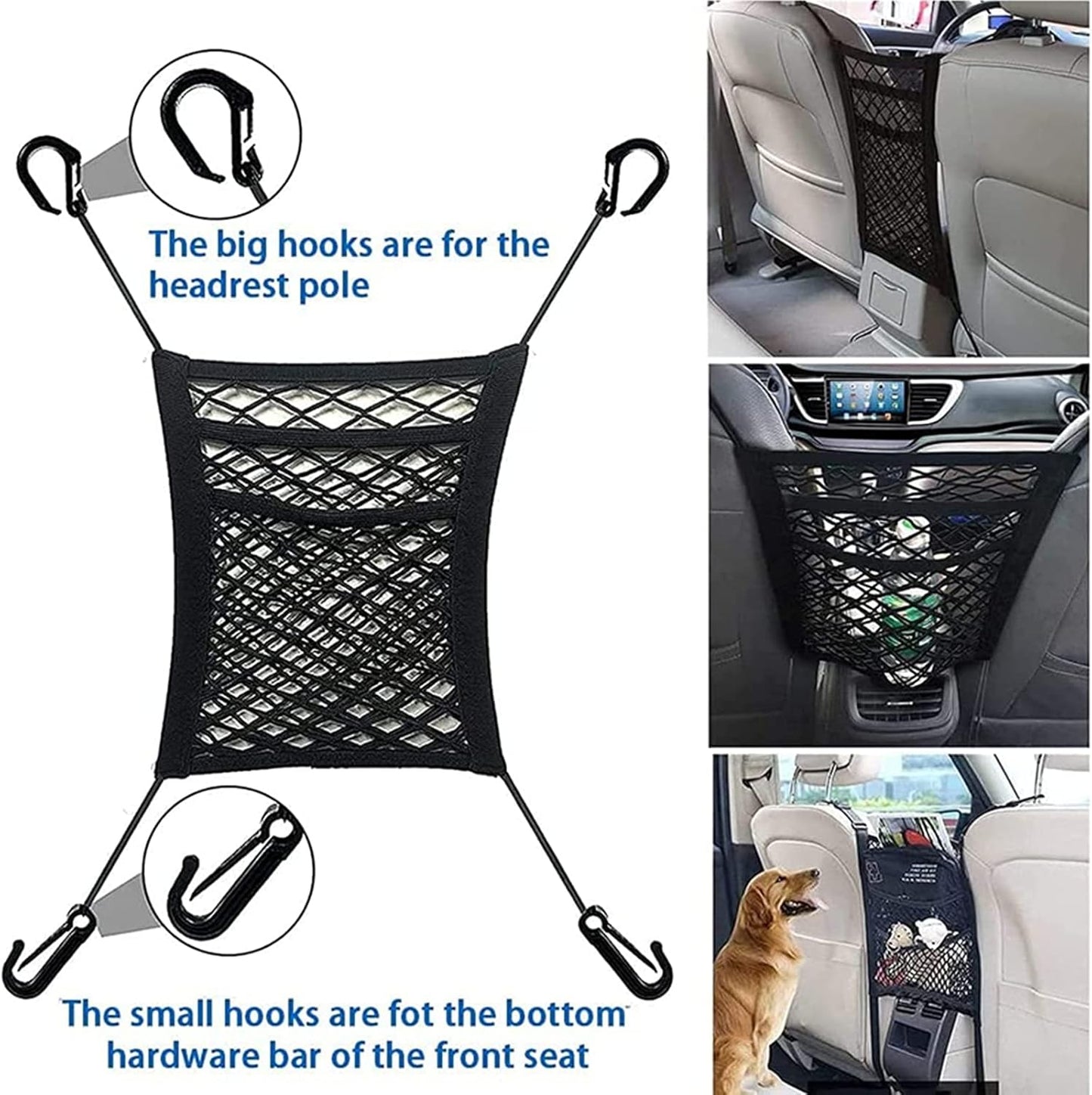 Flexible Car Organizer & Pet Net Barrier