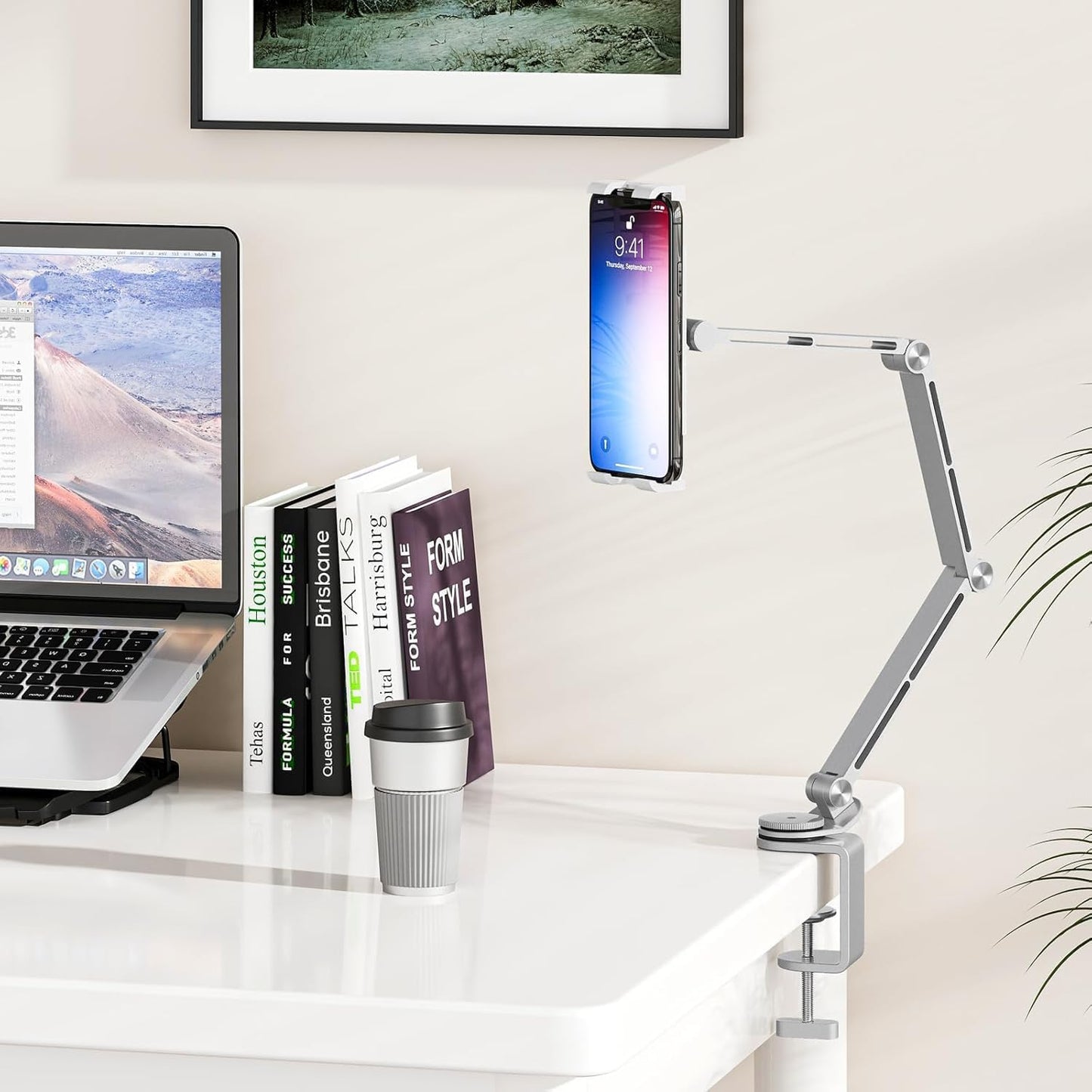 Portable Folding Tablet Holder with 360 Rotation
