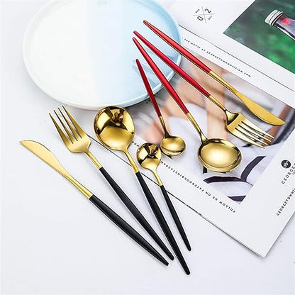 Elegant 24-Piece Silverware Set for Fine Dining