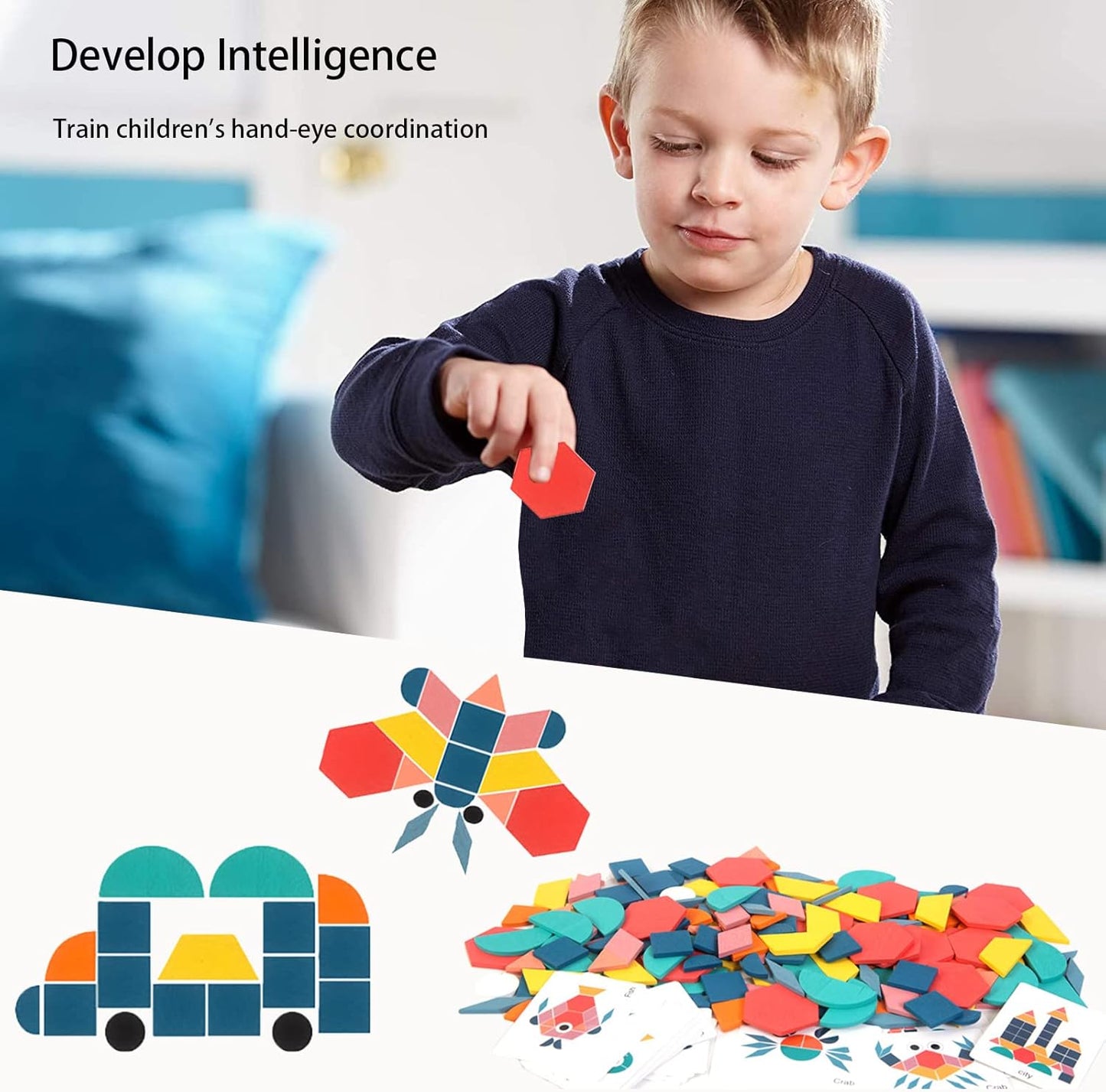 Colorful Geometric Puzzle Toy
