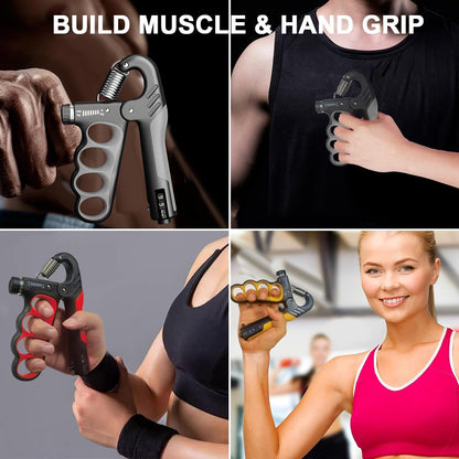 Compact Grip Strength Trainer with Rep Counter - Fesara