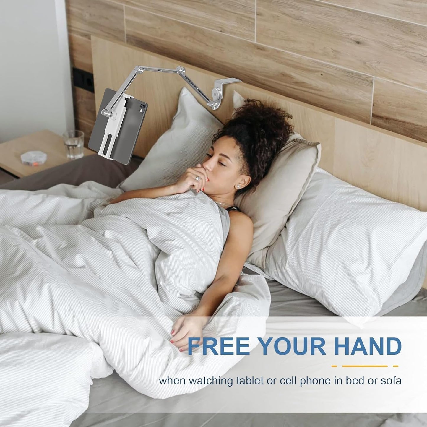 Portable Folding Tablet Holder with 360 Rotation
