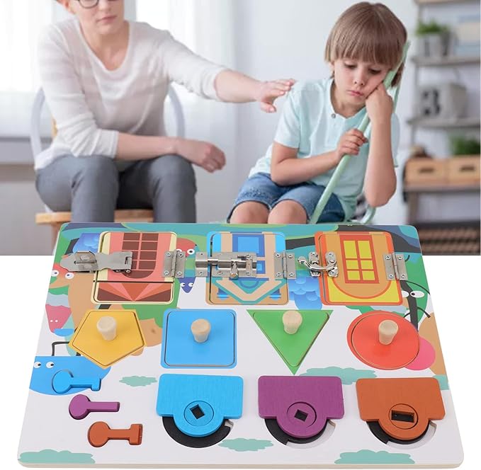 Interactive Learning Wooden Board for Kids
