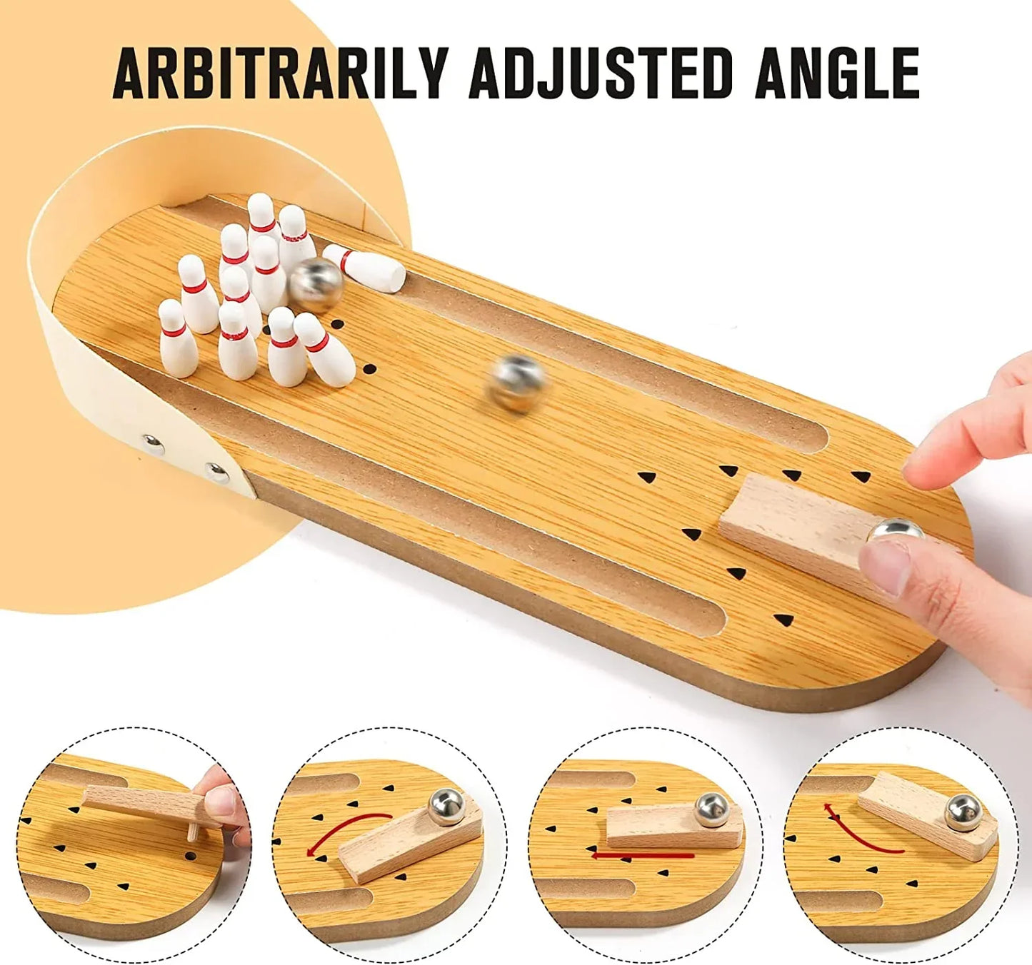 Compact Portable Mini Bowling Game