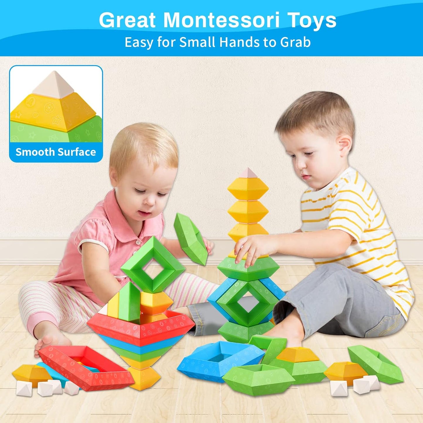 Educational Wooden Building Blocks for Kids