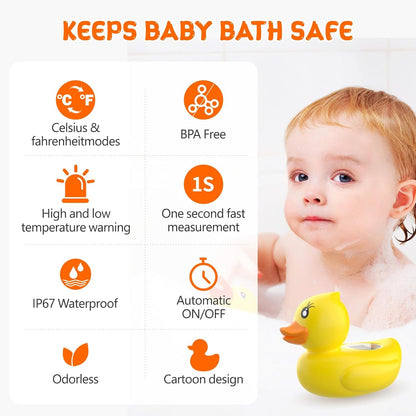 Accurate Baby Bath Digital Thermometer with Color Alert
