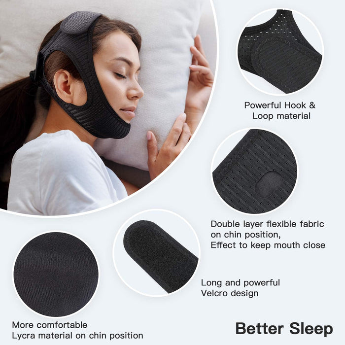 Soft Anti Snore Chin Strap for Better Sleep