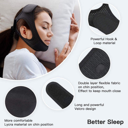 Soft Anti Snore Chin Strap for Better Sleep