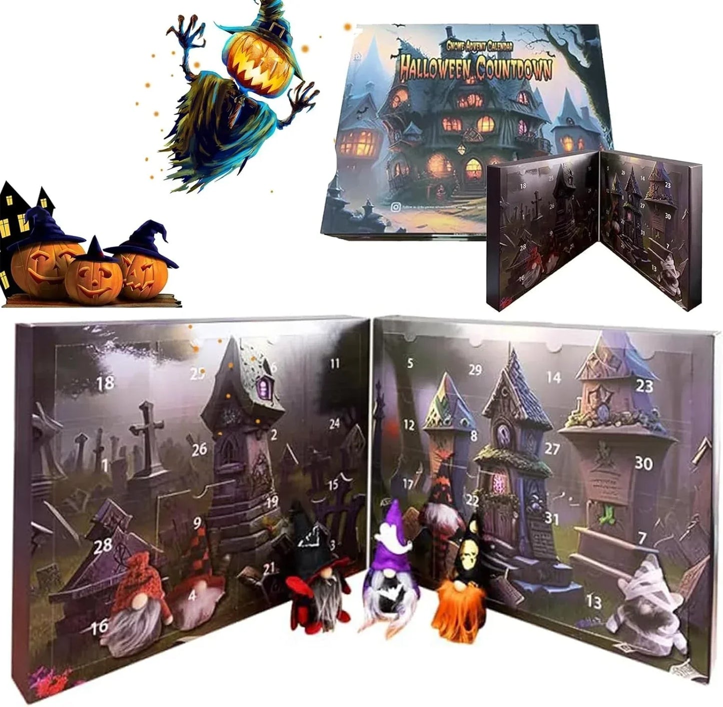 Fun Holiday Countdown Gnome Calendar