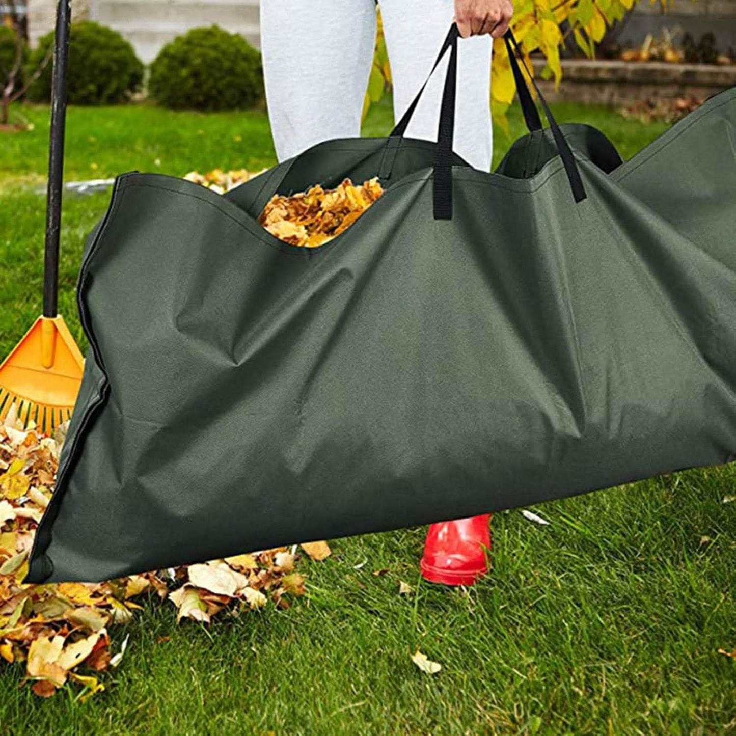Collapsible Yard Trash Bag - Heavy Duty Leaf Container