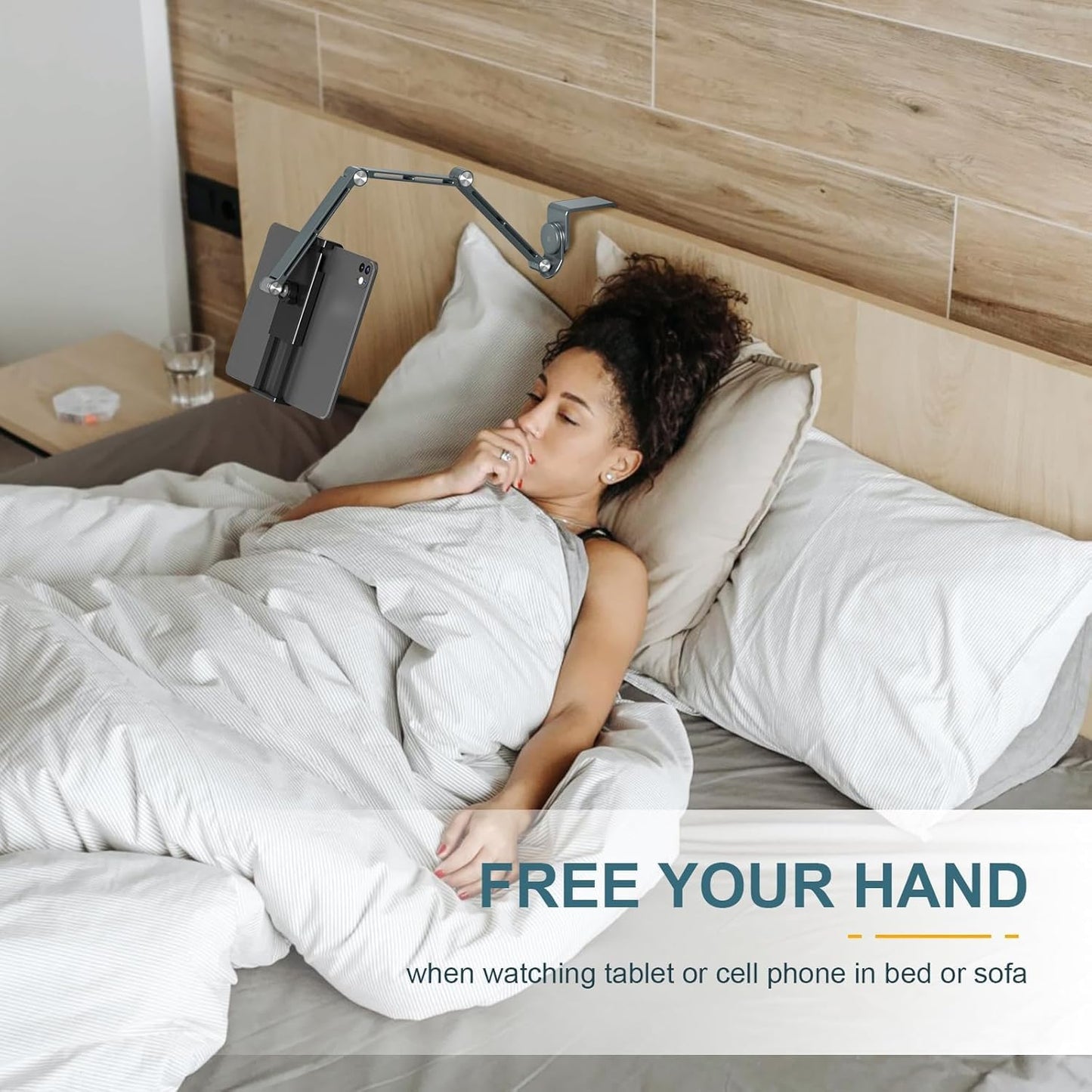 Portable Folding Tablet Holder with 360 Rotation