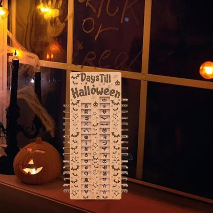Spooky Wooden Advent Countdown Calendar