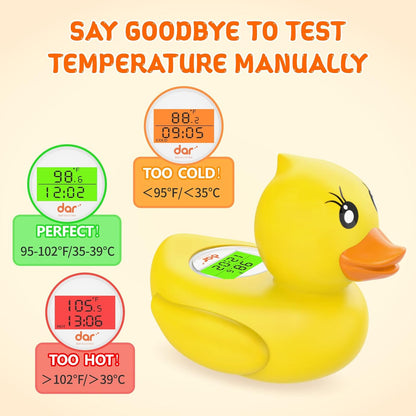 Accurate Baby Bath Digital Thermometer with Color Alert