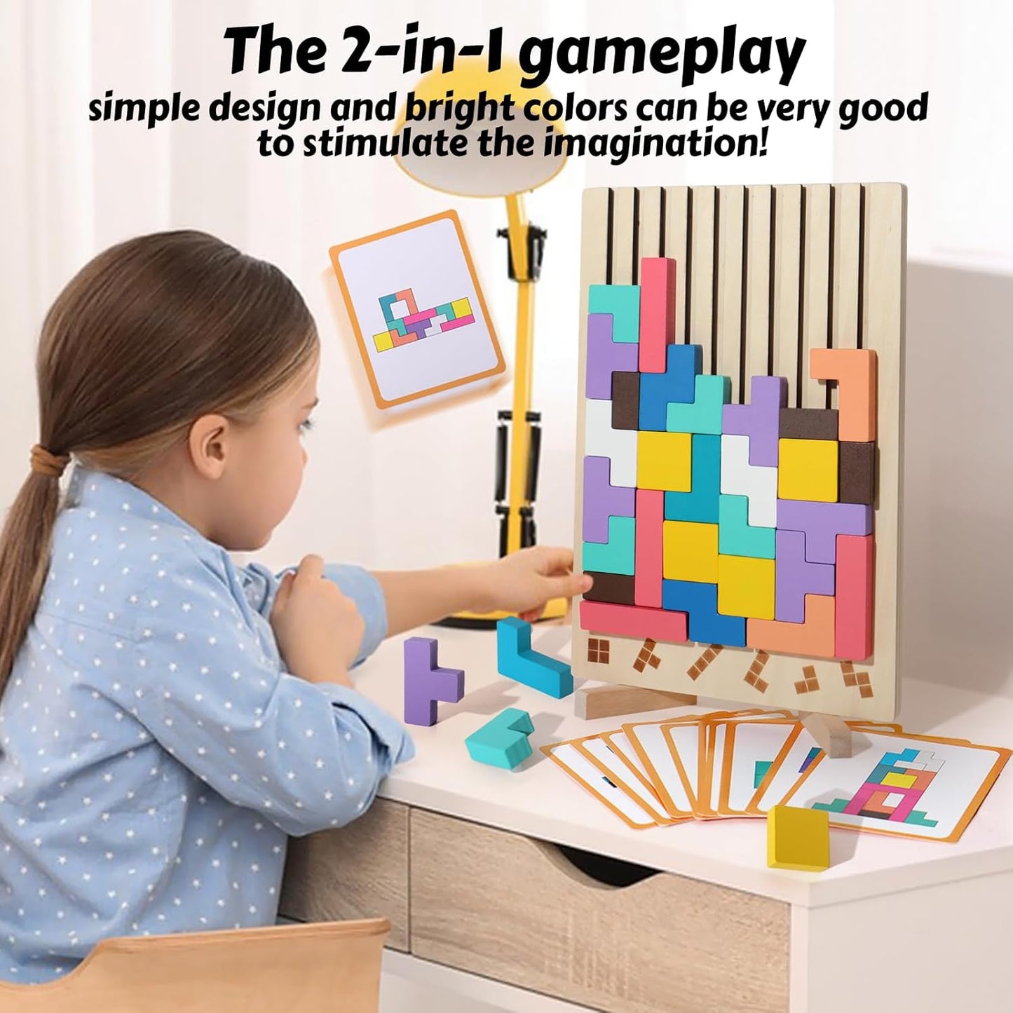 Classic Wood Puzzle Toy for Kids Learning Fun
