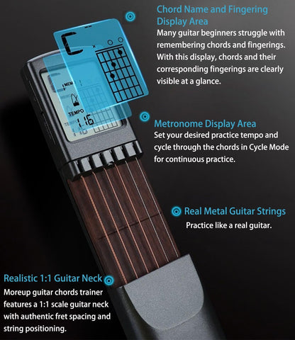 Easy Guitar Chord Learner - Portable Practice Tool