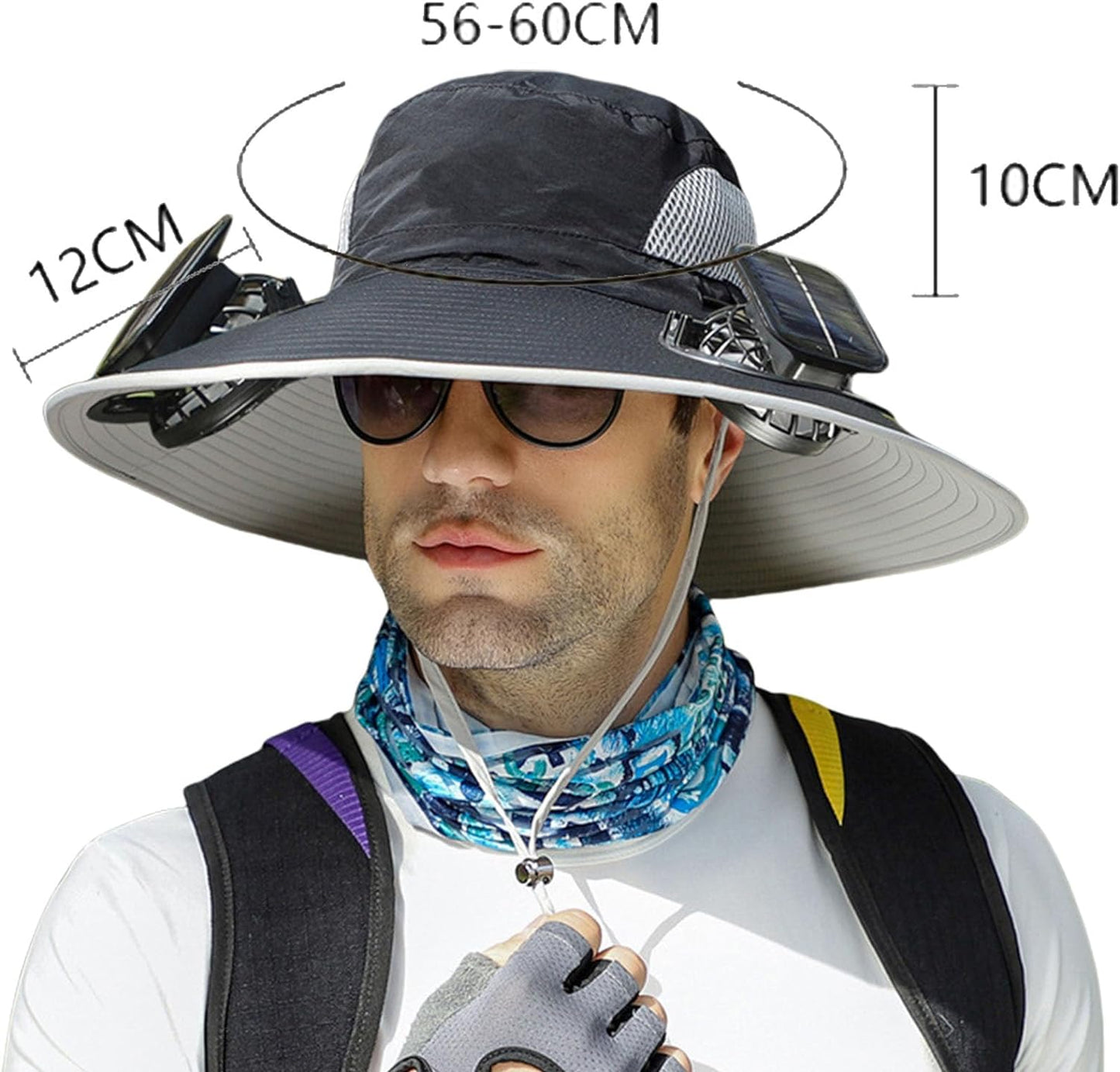 Cooling Sun Hat with Solar Fan
