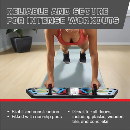 Portable Push Up Board with 30 Exercise Positions
