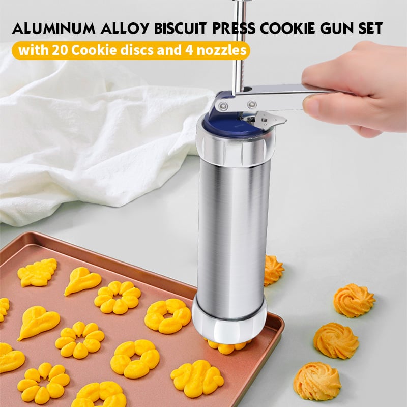 Deluxe Cookie Maker Kit with 20 Discs & 4 Tips