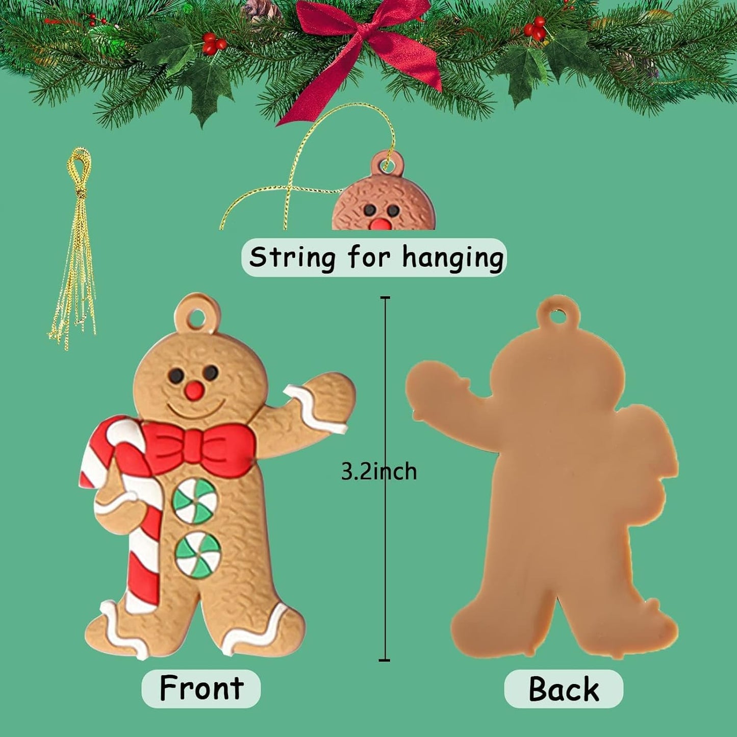 Delicious Christmas Cookie Tree Decorations Set