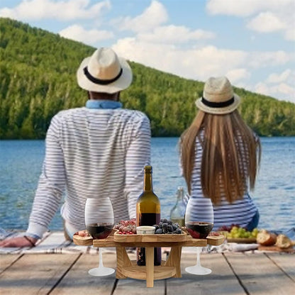 Space Saving 2-in-1 Wine and Fruit Table Holder