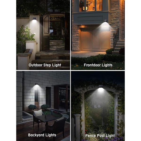 Outdoor Solar Powered Waterproof Wall Lamp