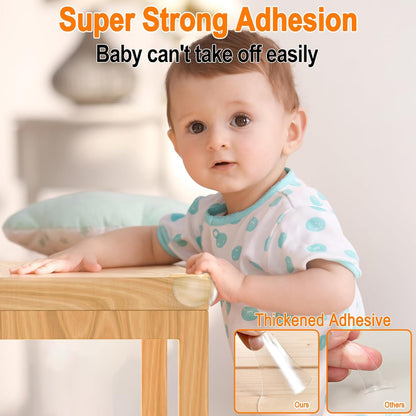 Soft Baby Table Corner Guards, 16 Pack Adhesive Protectors