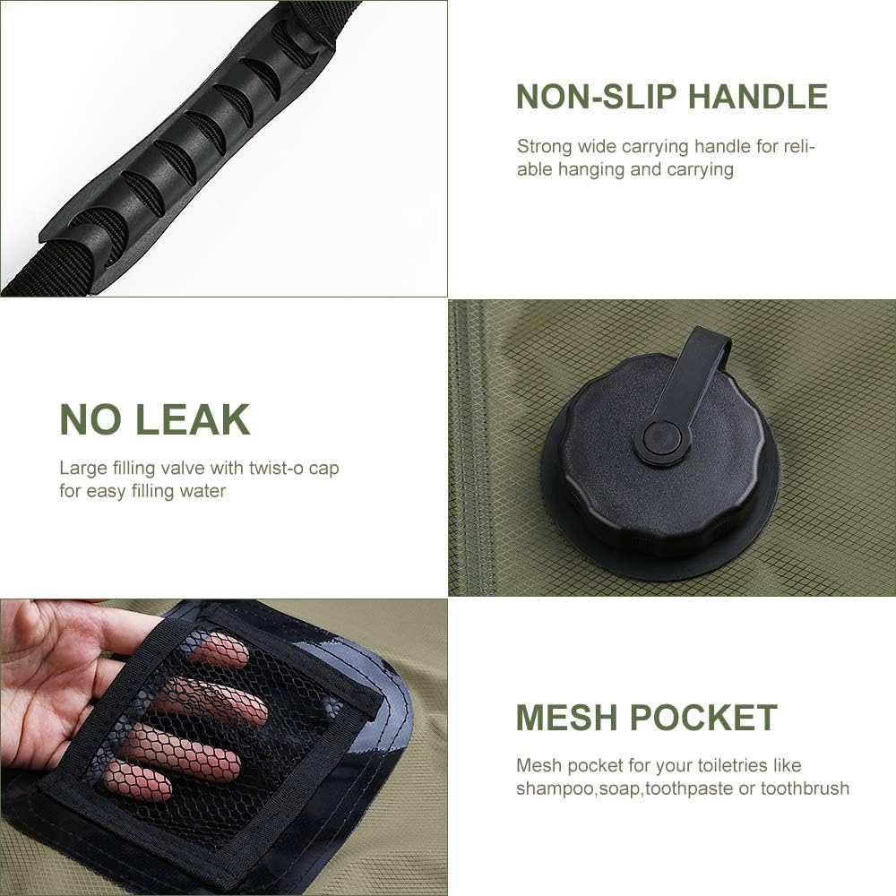 Portable Solar Heated Shower Bag