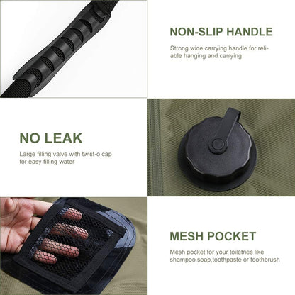Portable Solar Heated Shower Bag
