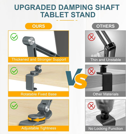 Portable Folding Tablet Holder with 360 Rotation