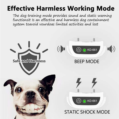 Easy Dog Training Collar System Waterproof Rechargeable