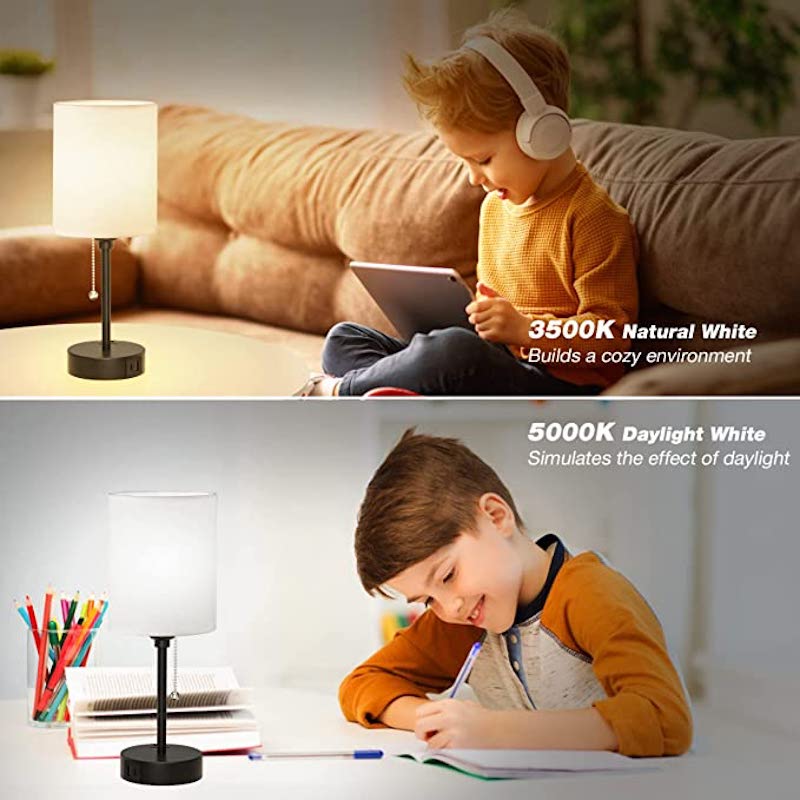 Stylish Desk Lamp with USB Charging and Color Options