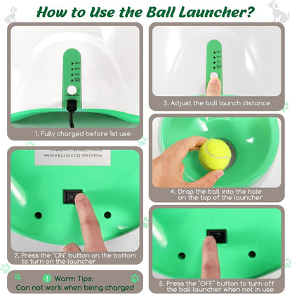 Easy Fetch Dog Ball Thrower with Adjustable Distance