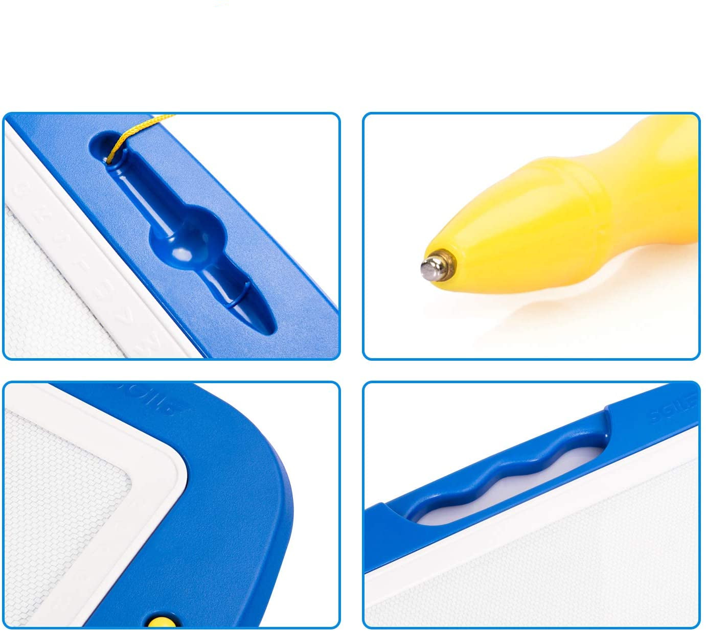 Magnetix Large Magnetic Drawing Board with Colors & Stamps