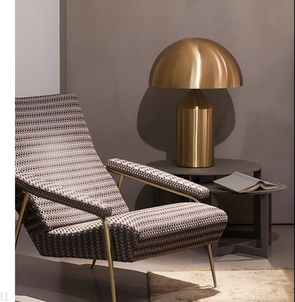 Contemporary Gold Dome LED Desk Lamp 3-Light