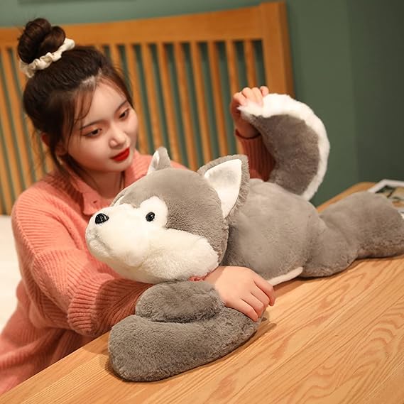 Soft Cuddly Wolf Plush Toy for Sleep and Relaxation - Fesara