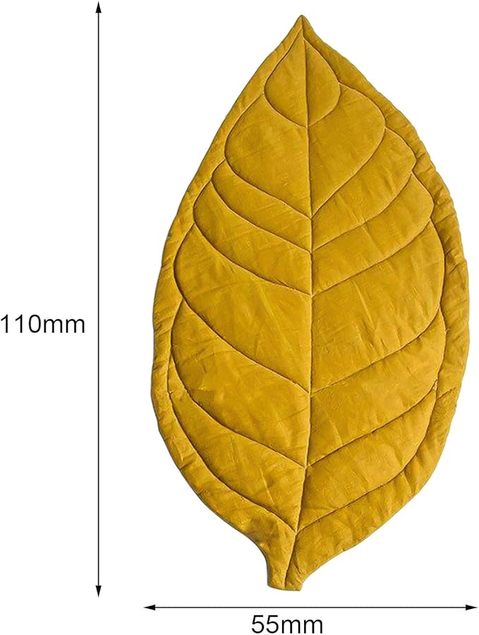 Fesara Baby Playmat - Green Leaf Design, Soft Cushion