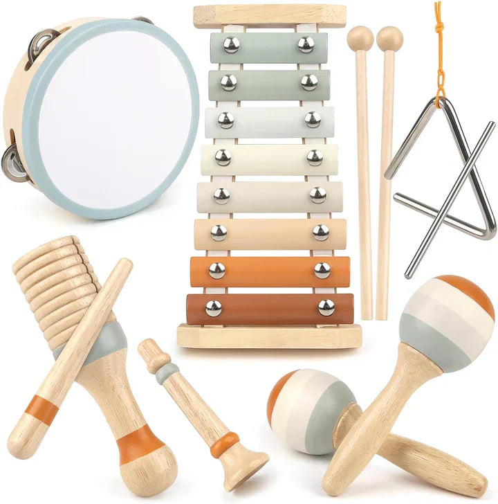 Fun Kids Musical Instrument Set Wooden Educational Toys