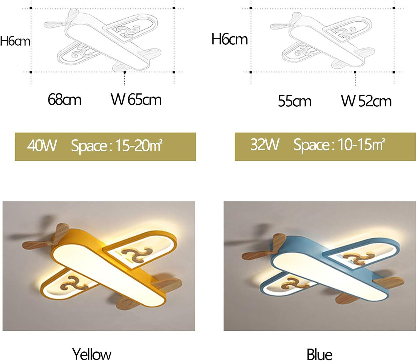 Colorful Kids Ceiling Light with Remote Control