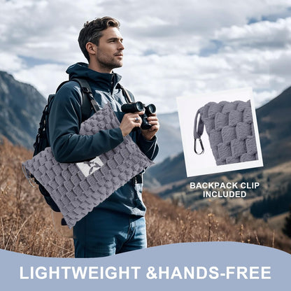 Portable Travel Blanket with Pillow Case and Bag