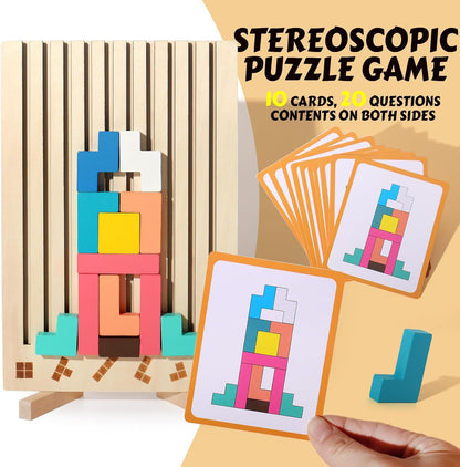 Classic Wood Puzzle Toy for Kids Learning Fun