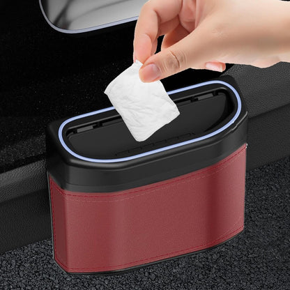 Odor-Free Car Waste Bin with LED Night Light